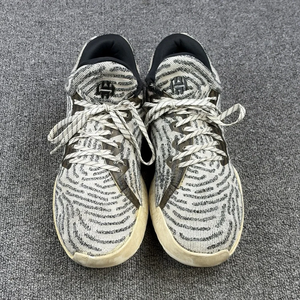 Adidas Harden Vol. 1 LS Primeknit BHM‎ Men's Size 13 White Black AC8407